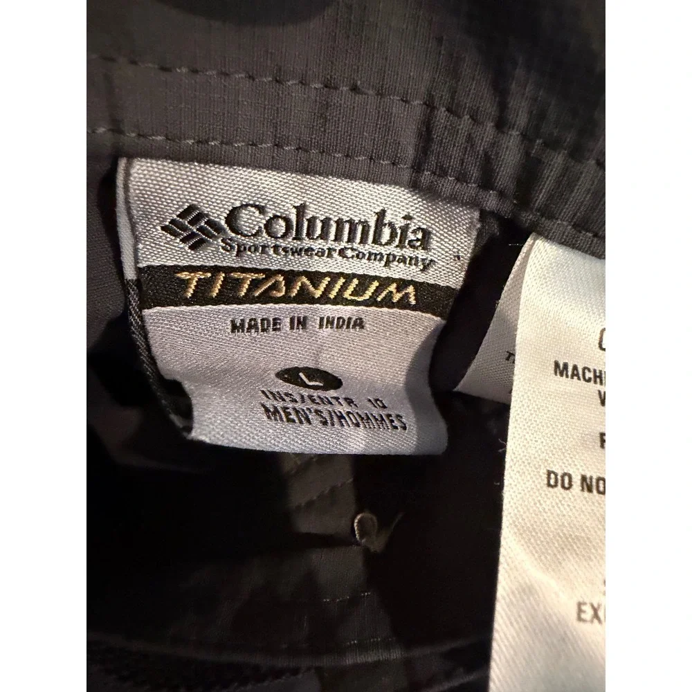 Columbia Titanium Cargo Hiking Shorts Omni-Wick‎ Utility Outdoors Gray Large